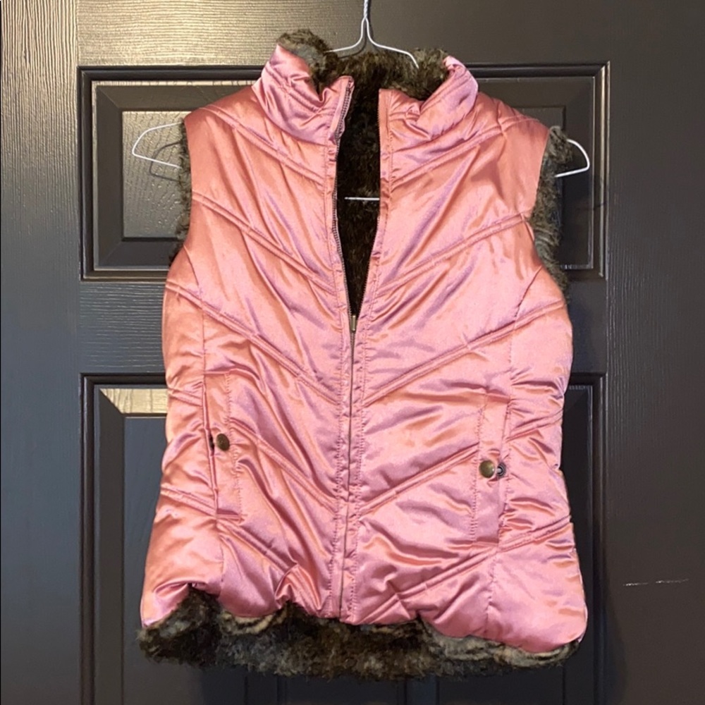 Fur reversible vest